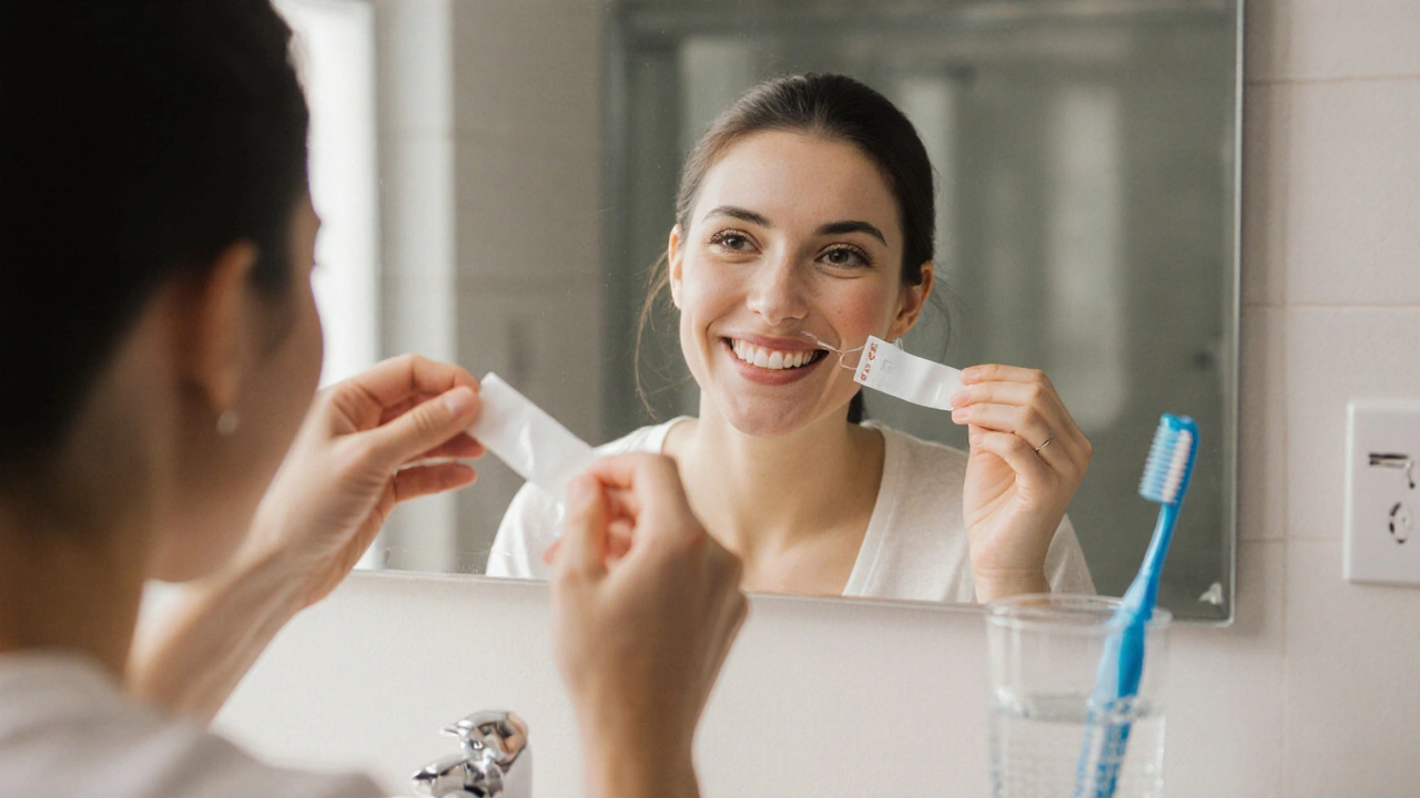 Jak často používat bělicí pásy na zuby bez škody pro zuby a dásně