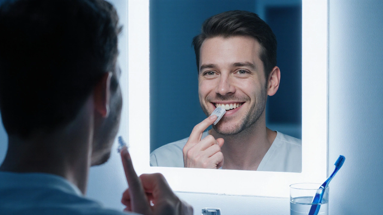 Jak se používá Elmex gel pro péči o zuby po pískování?