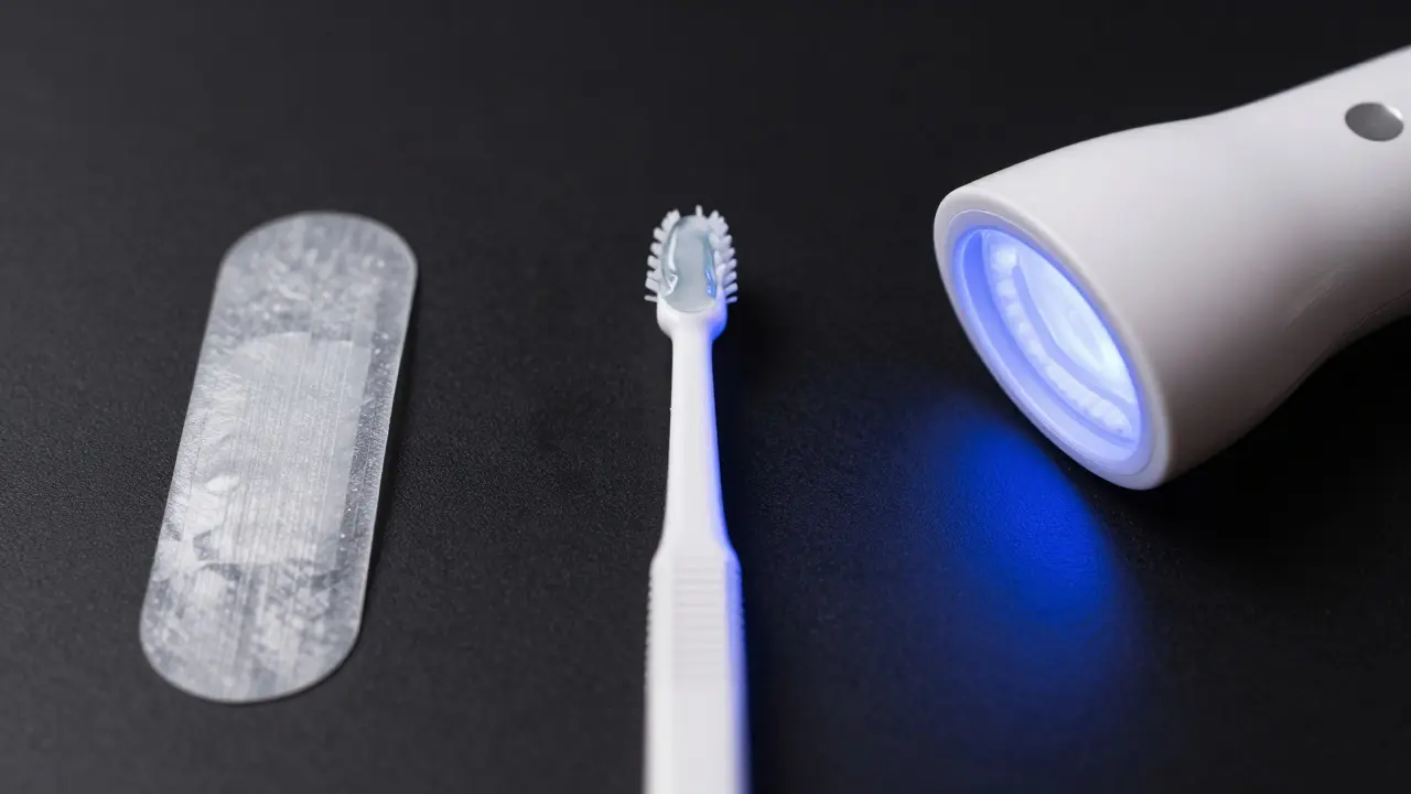 Porovnání typů bělicích produktů: pásky, gel a LED zařízení